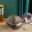 Interactive Cat Scratch Board Funny Kitten Toy with Bell Ball Cat Grinding Claw Cat Climbing Frame Corrugated Cat Scratch Toy