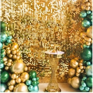 Rose Gold Rain Curtain Background Cloth Birthday Party Decor Shimmer Wall Backdrop Wedding Party Decor Sequin Wall Background