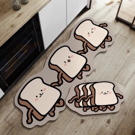 Cartoon Kitchen Long Rugs Irregular Dog Cat Floor Mat for Living Room Non-slip Entrance Doormat Kitchen Carpet Home Decor